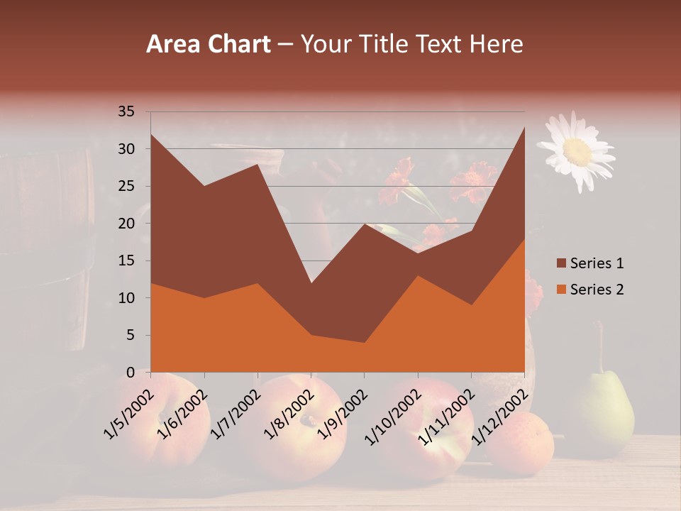 Food Fruit Flowers PowerPoint Template
