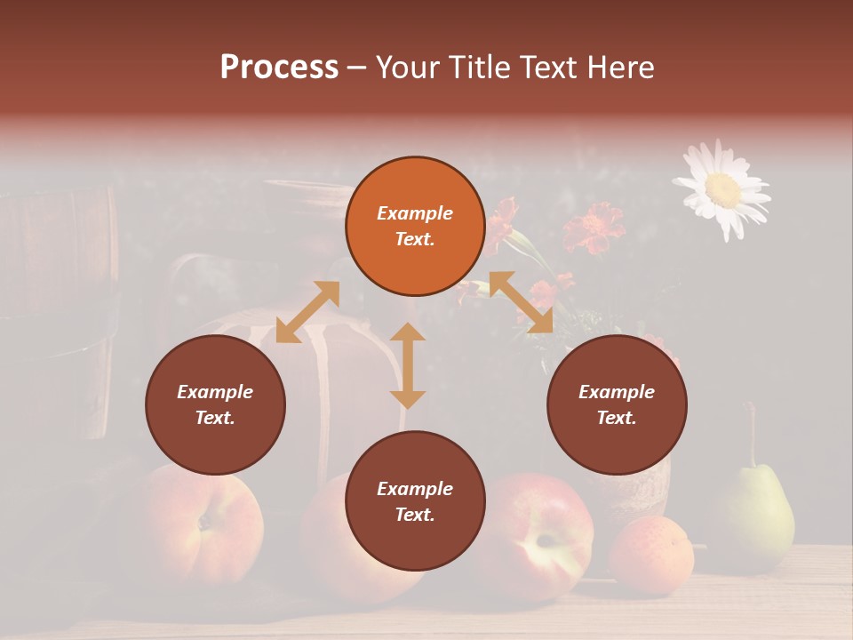 Food Fruit Flowers PowerPoint Template