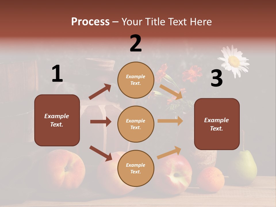 Food Fruit Flowers PowerPoint Template