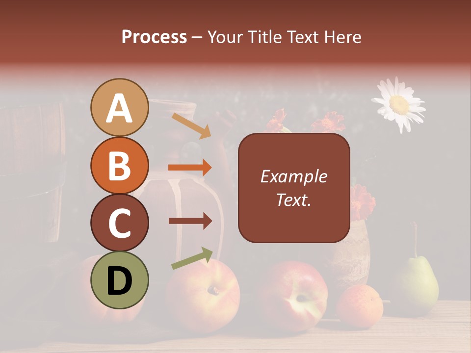 Food Fruit Flowers PowerPoint Template