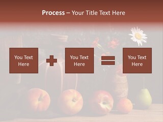 Food Fruit Flowers PowerPoint Template