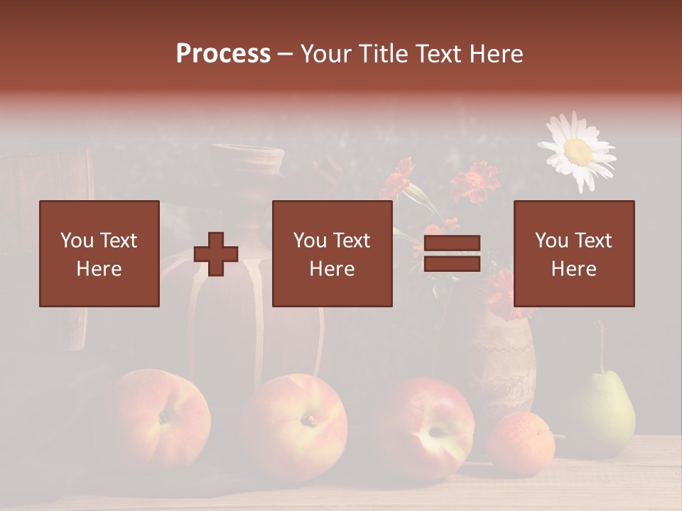 Food Fruit Flowers PowerPoint Template
