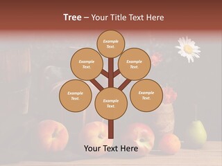 Food Fruit Flowers PowerPoint Template