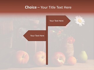 Food Fruit Flowers PowerPoint Template