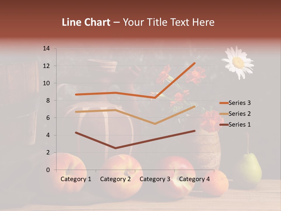 Food Fruit Flowers PowerPoint Template