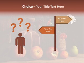Food Fruit Flowers PowerPoint Template