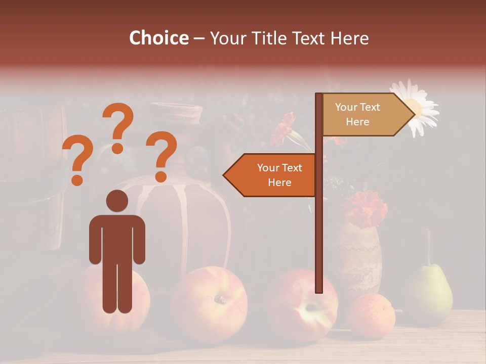 Food Fruit Flowers PowerPoint Template