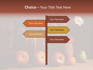 Food Fruit Flowers PowerPoint Template
