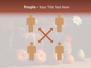 Food Fruit Flowers PowerPoint Template