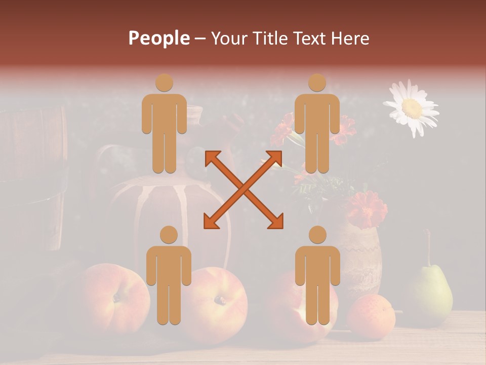 Food Fruit Flowers PowerPoint Template