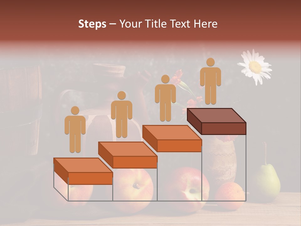 Food Fruit Flowers PowerPoint Template