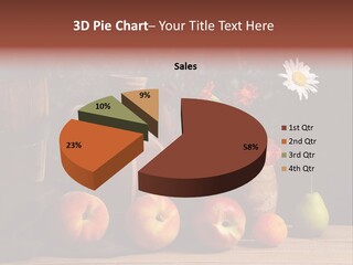 Food Fruit Flowers PowerPoint Template