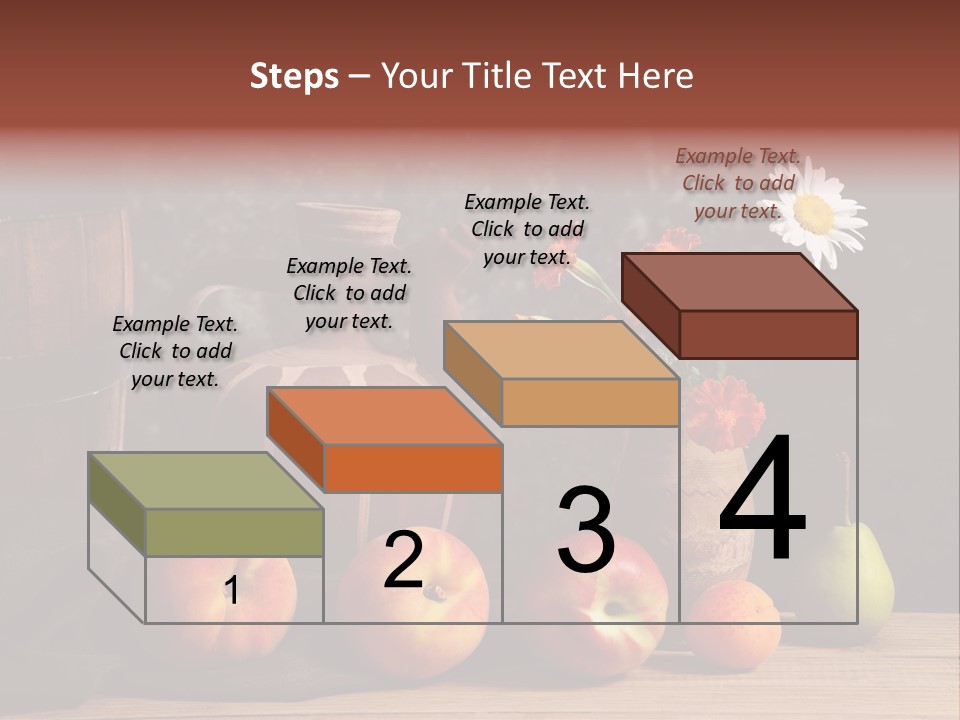 Food Fruit Flowers PowerPoint Template
