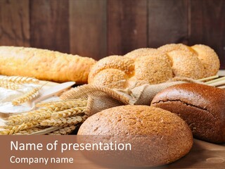 Bread Baking Round PowerPoint Template
