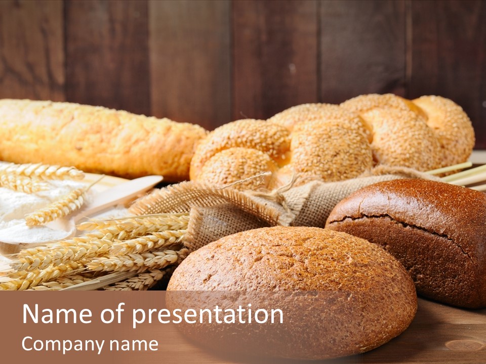 Bread Baking Round PowerPoint Template