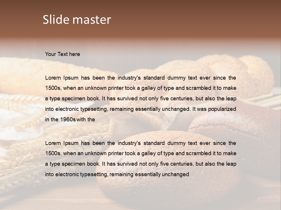 Bread Baking Round PowerPoint Template