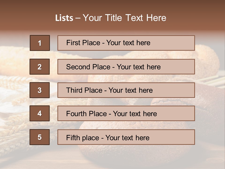 Bread Baking Round PowerPoint Template