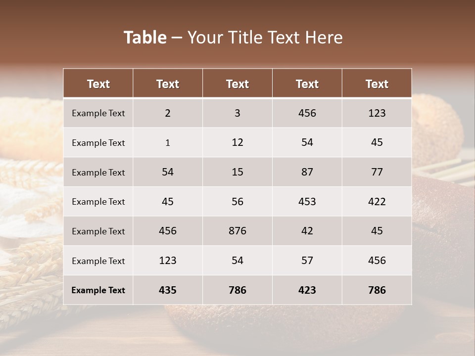 Bread Baking Round PowerPoint Template