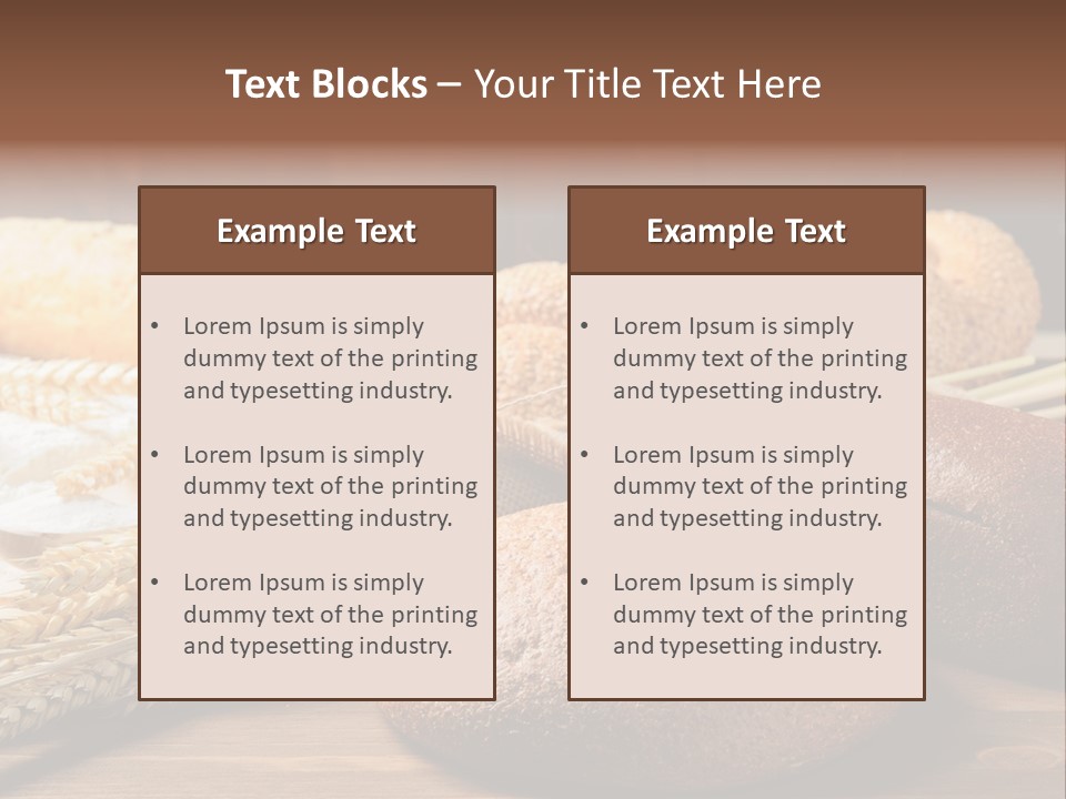 Bread Baking Round PowerPoint Template