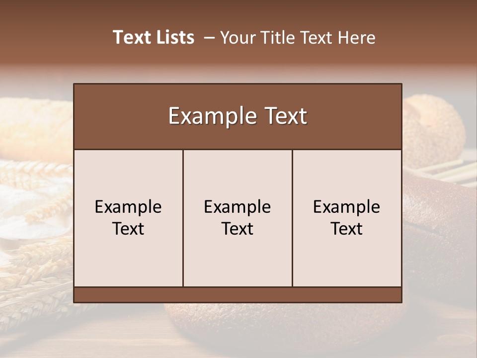 Bread Baking Round PowerPoint Template