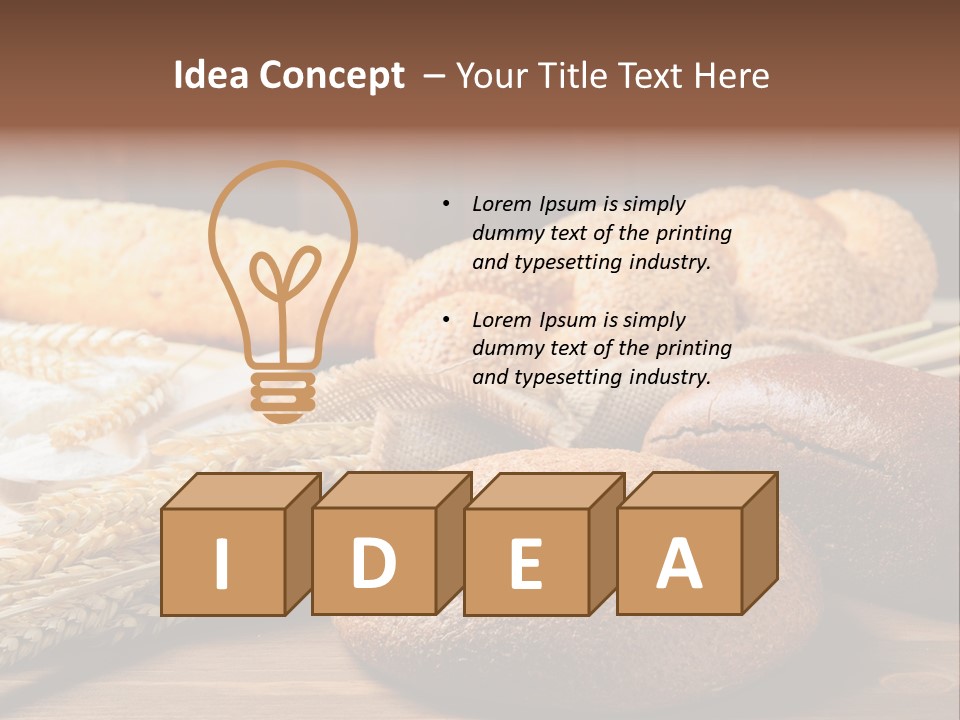 Bread Baking Round PowerPoint Template