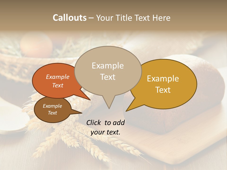 Egg Sliced Crop PowerPoint Template