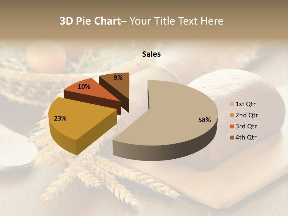 Egg Sliced Crop PowerPoint Template
