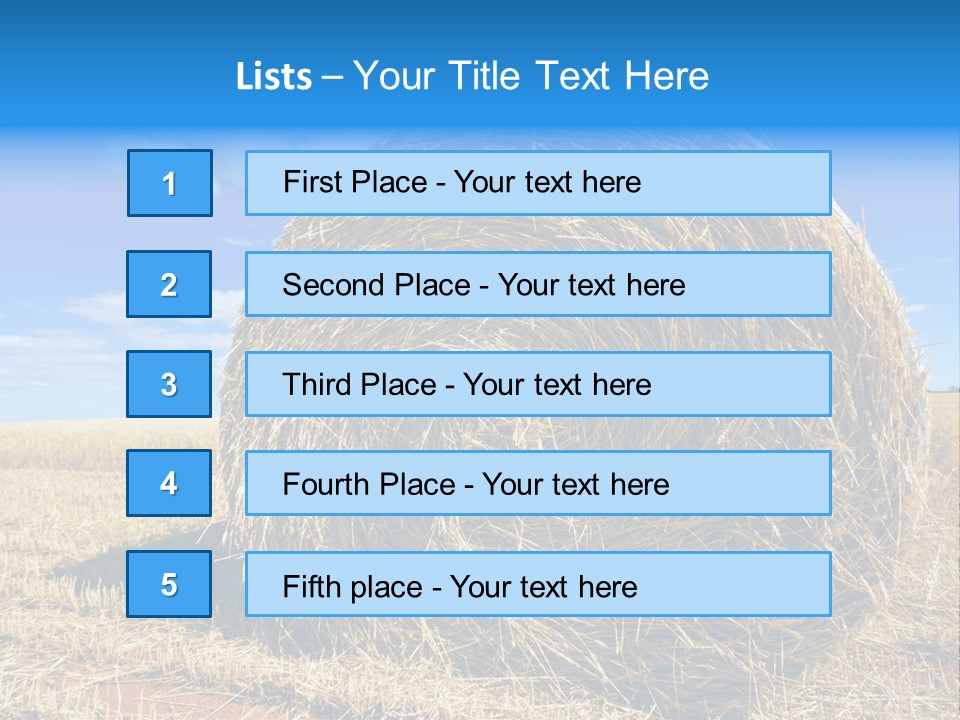Round Yield Outdoor PowerPoint Template