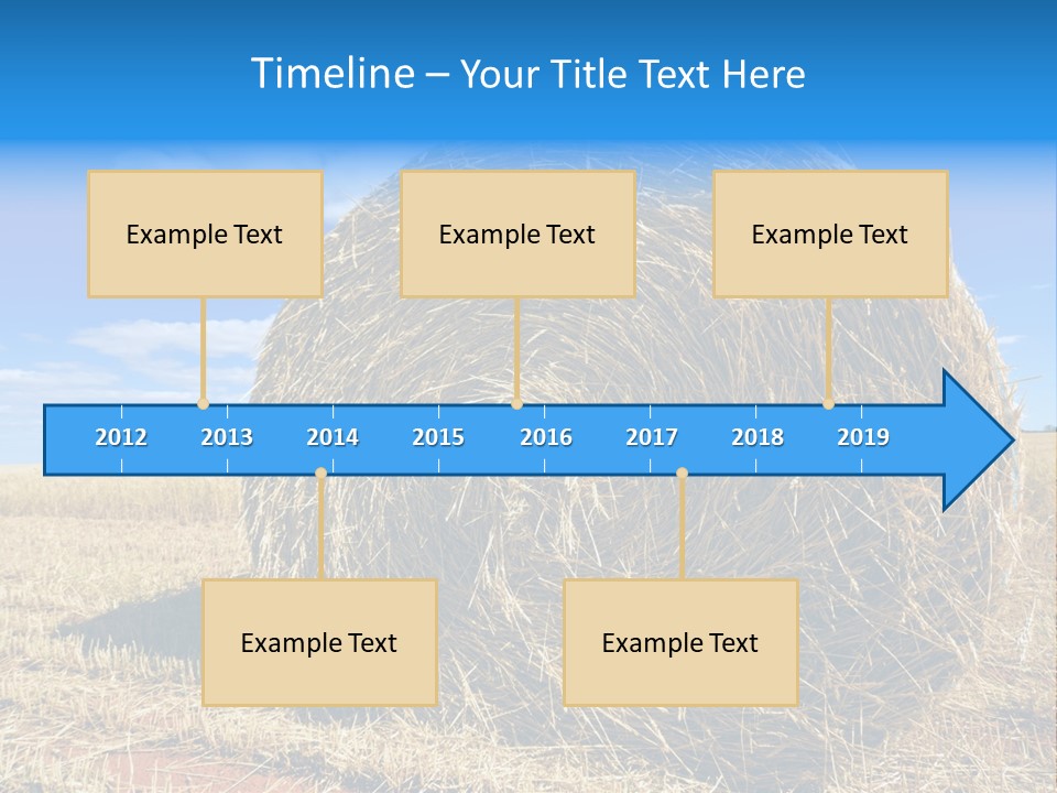 Round Yield Outdoor PowerPoint Template