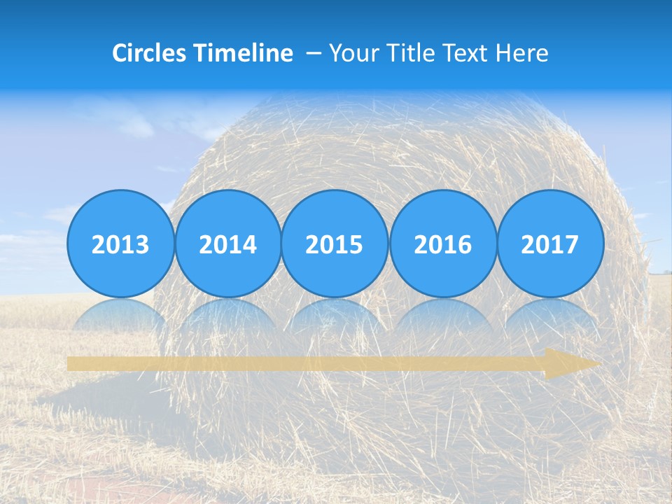 Round Yield Outdoor PowerPoint Template