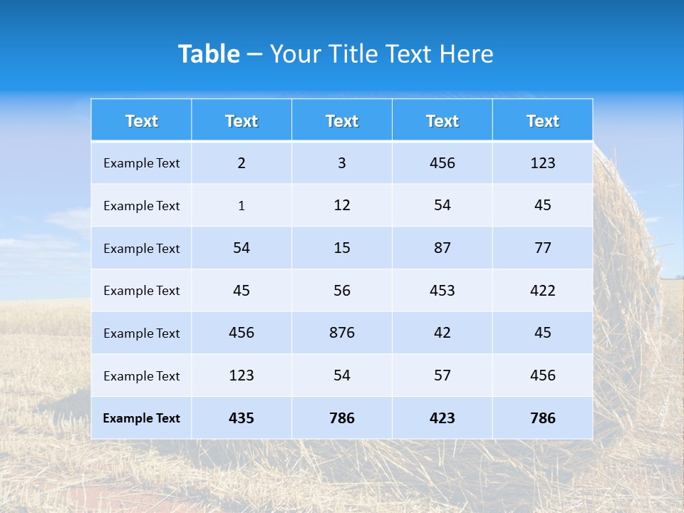 Round Yield Outdoor PowerPoint Template