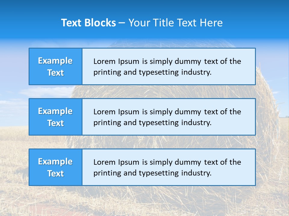 Round Yield Outdoor PowerPoint Template