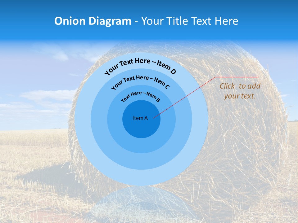Round Yield Outdoor PowerPoint Template