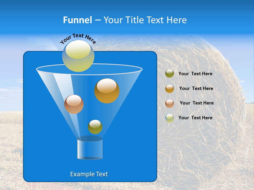 Round Yield Outdoor PowerPoint Template