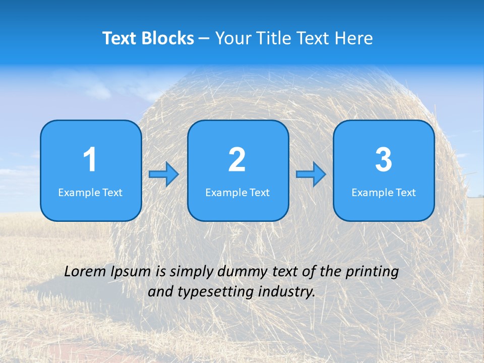 Round Yield Outdoor PowerPoint Template