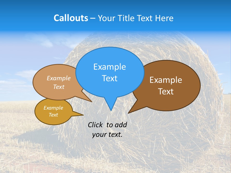 Round Yield Outdoor PowerPoint Template