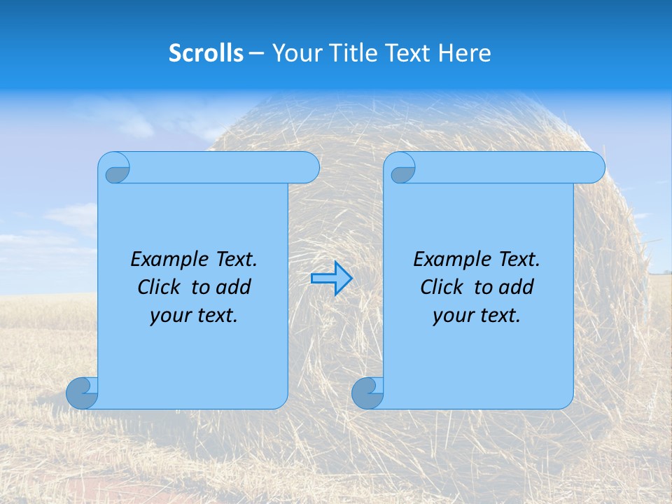 Round Yield Outdoor PowerPoint Template