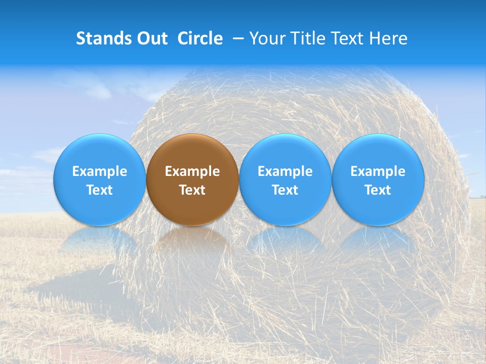 Round Yield Outdoor PowerPoint Template