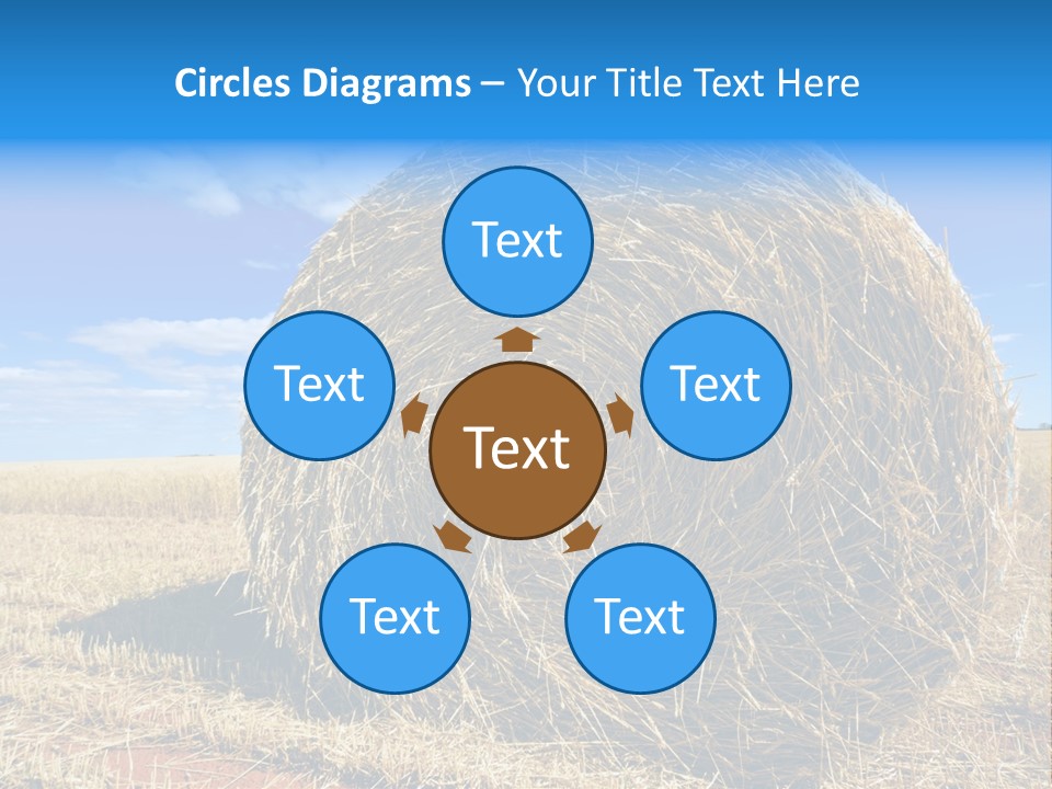 Round Yield Outdoor PowerPoint Template