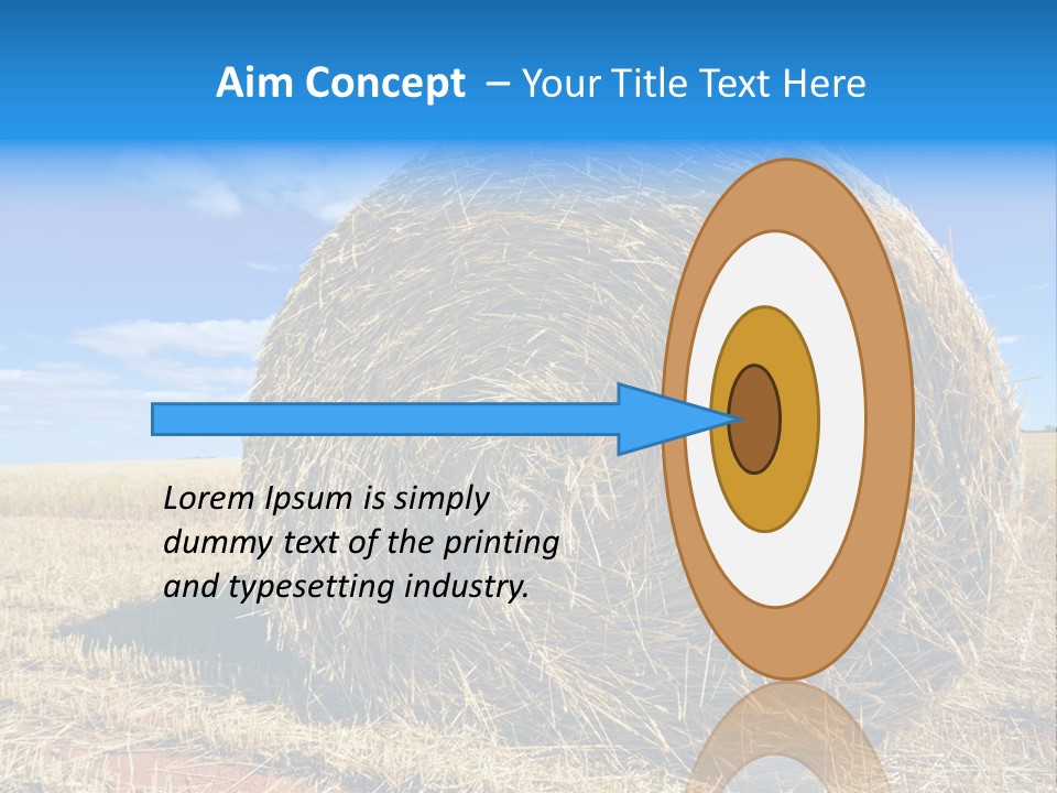 Round Yield Outdoor PowerPoint Template