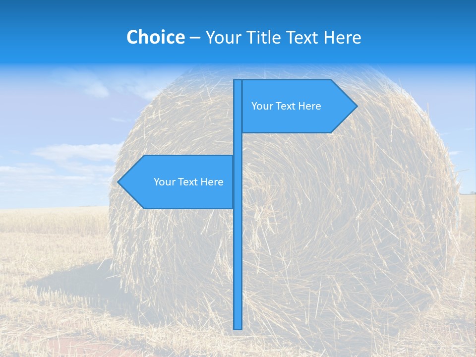 Round Yield Outdoor PowerPoint Template