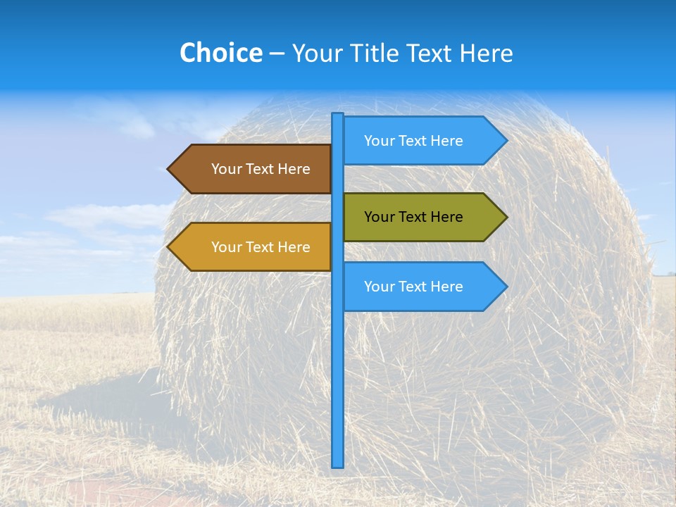 Round Yield Outdoor PowerPoint Template