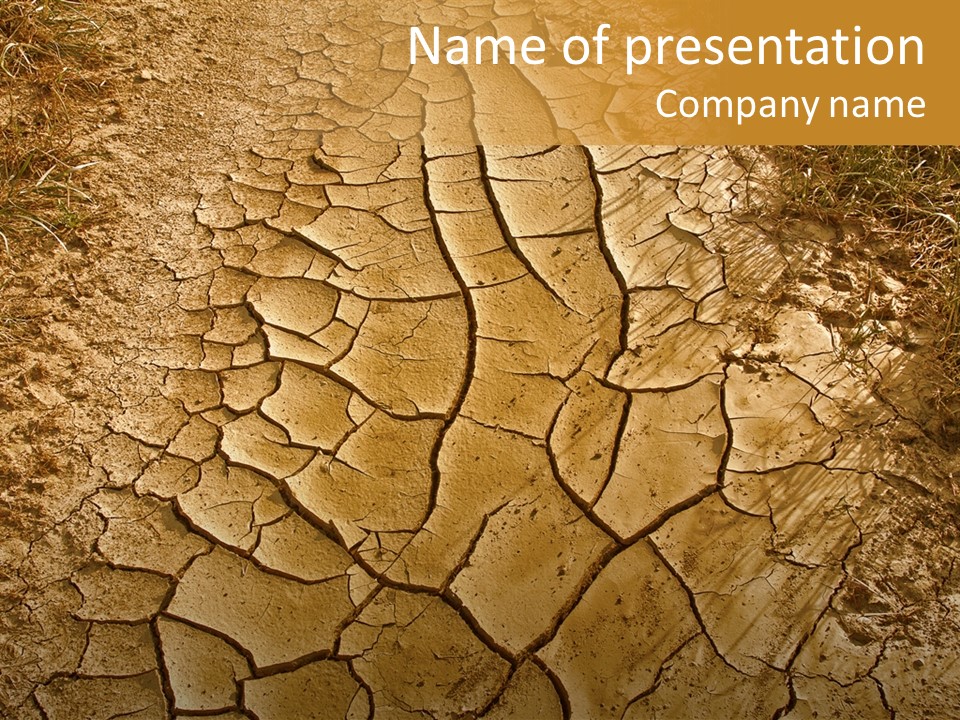 Backgrounds Closeup Mud PowerPoint Template