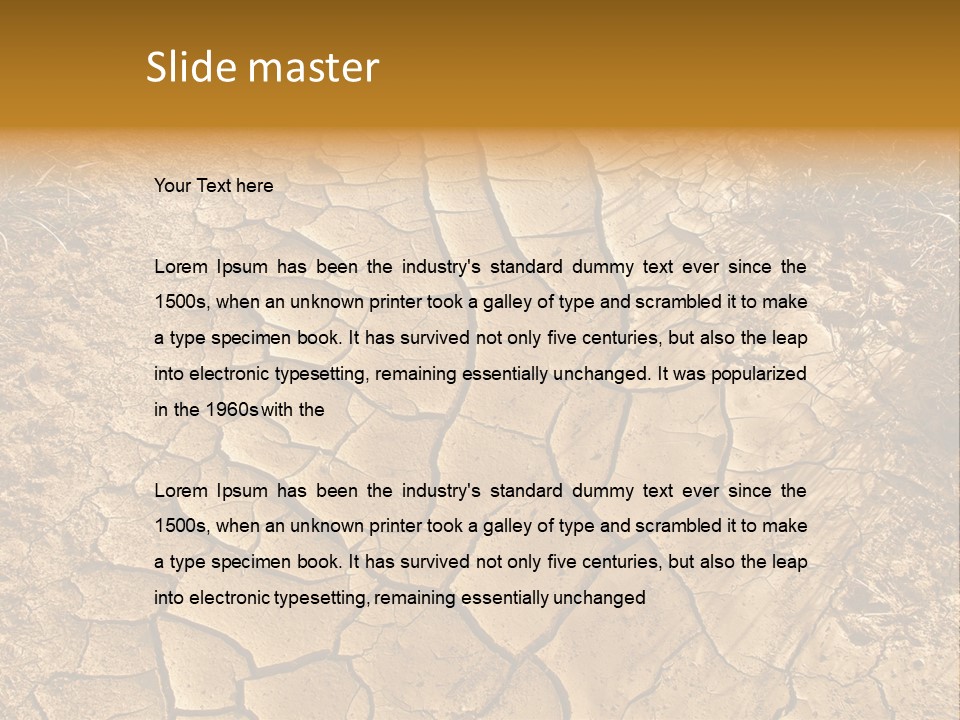 Backgrounds Closeup Mud PowerPoint Template