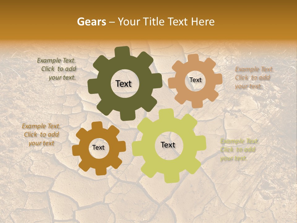 Backgrounds Closeup Mud PowerPoint Template