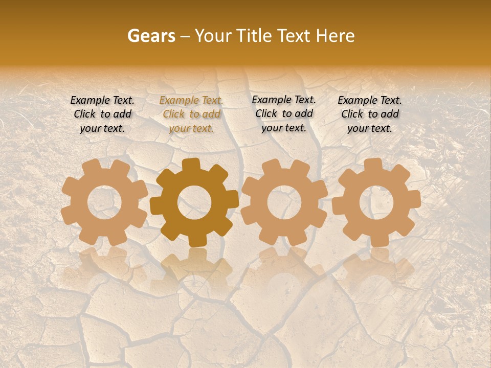 Backgrounds Closeup Mud PowerPoint Template