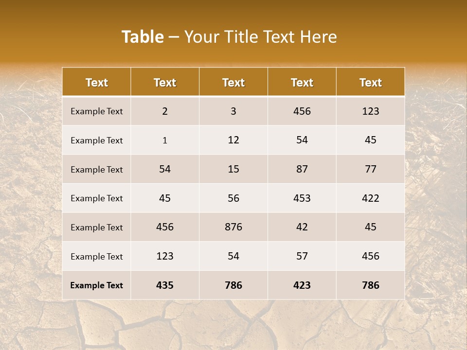 Backgrounds Closeup Mud PowerPoint Template