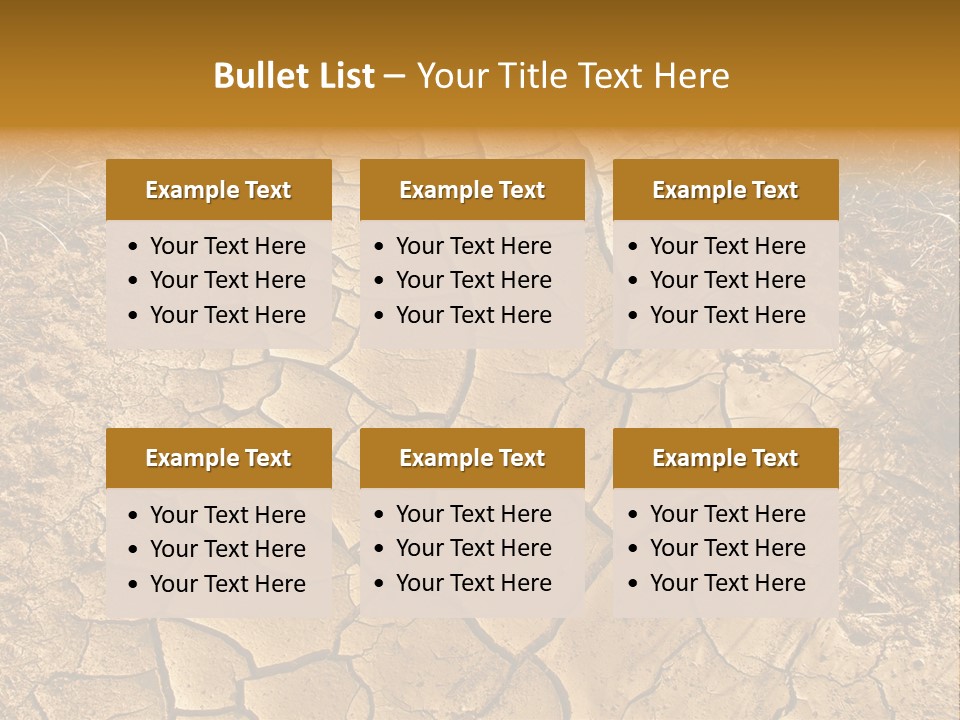 Backgrounds Closeup Mud PowerPoint Template