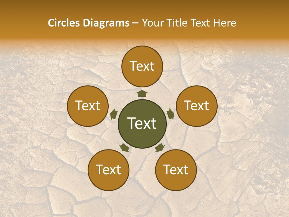 Backgrounds Closeup Mud PowerPoint Template