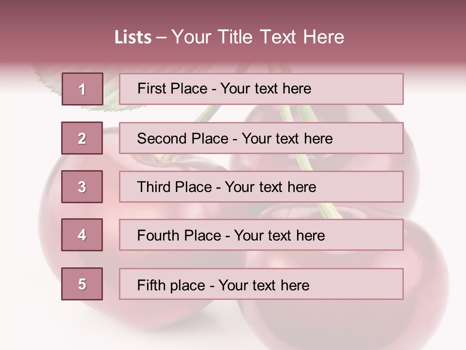 Nature Berry Sweet PowerPoint Template